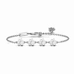 Image showing a product image of silver bracelet featuring four cute cat paws.