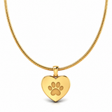 Paw Heart Necklace | 18K Gold-Plated